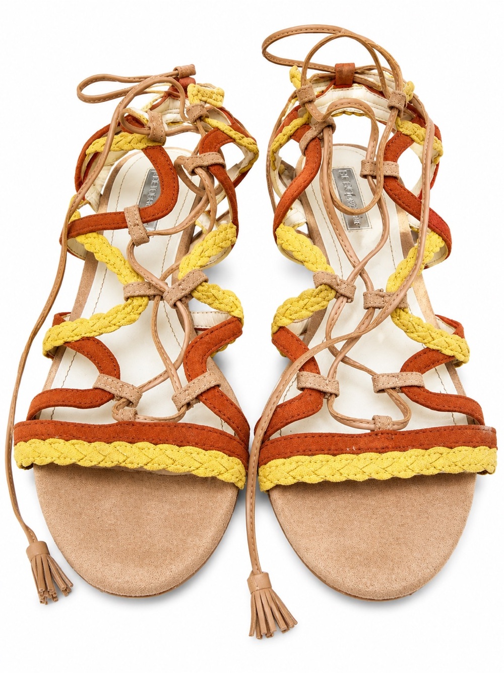BCBGeneration Vanda Lace-Up Wedge Sandals